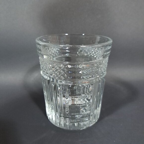 Libbey Radiant Double Old Fashioned Drinking Glass Clear Diamond Pattern - Picture 6 of 11